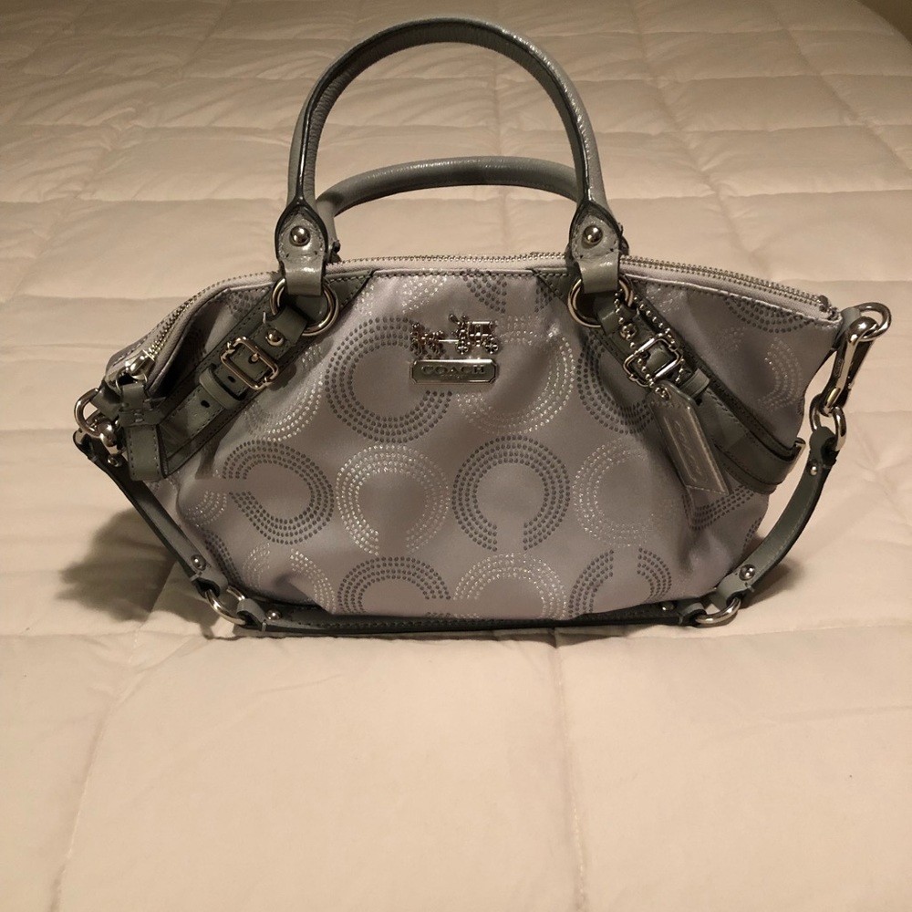 Brand new Silver Coach Bag